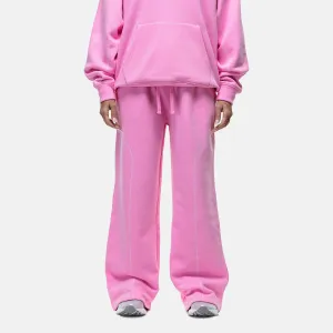 No Ride Fit Overlock Washed Pink Sweatpant