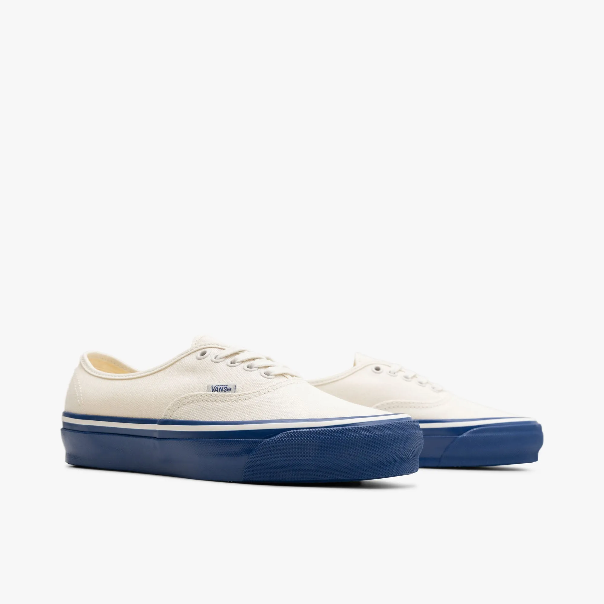 Vans LX Authentic 44 Duck Canvas White / Blue Heel Stabilizer