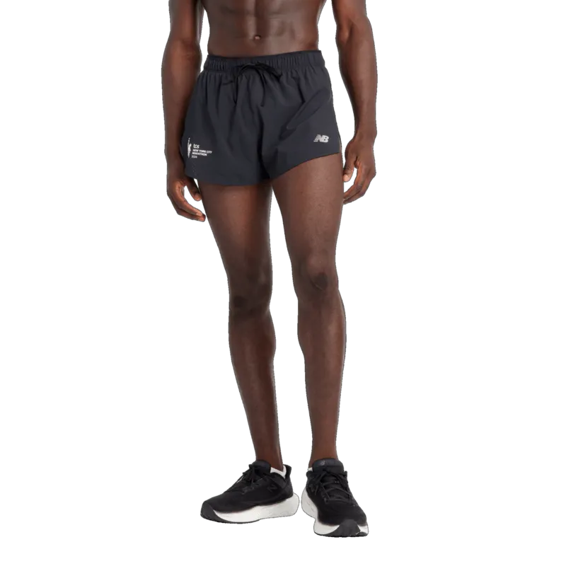 New Balance Men's NYC Marathon RC Split Short 3 Go Casual compression support