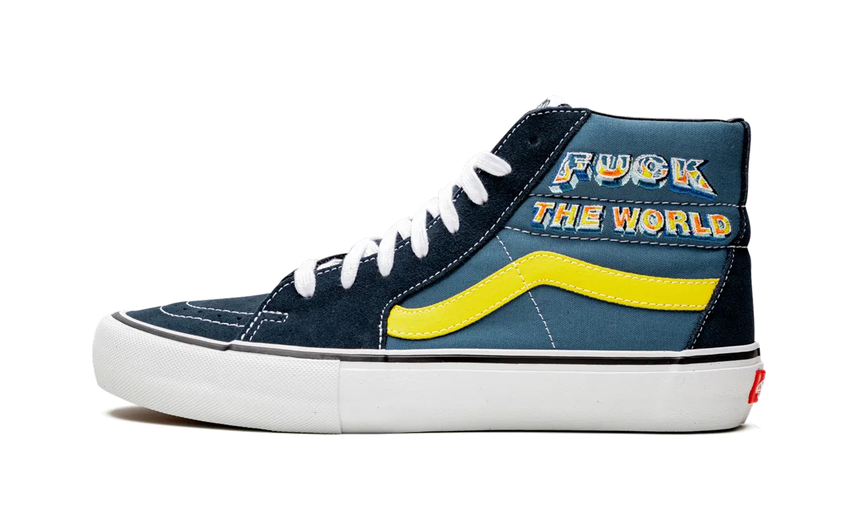 Lightweight Design Sk8-Hi Pro "Supreme - F*ck the World - Navy"