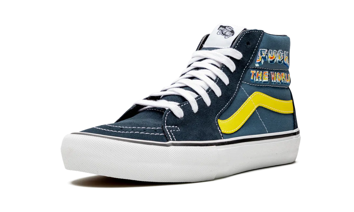 Zip Up Sk8-Hi Pro "Supreme - F*ck the World - Navy"