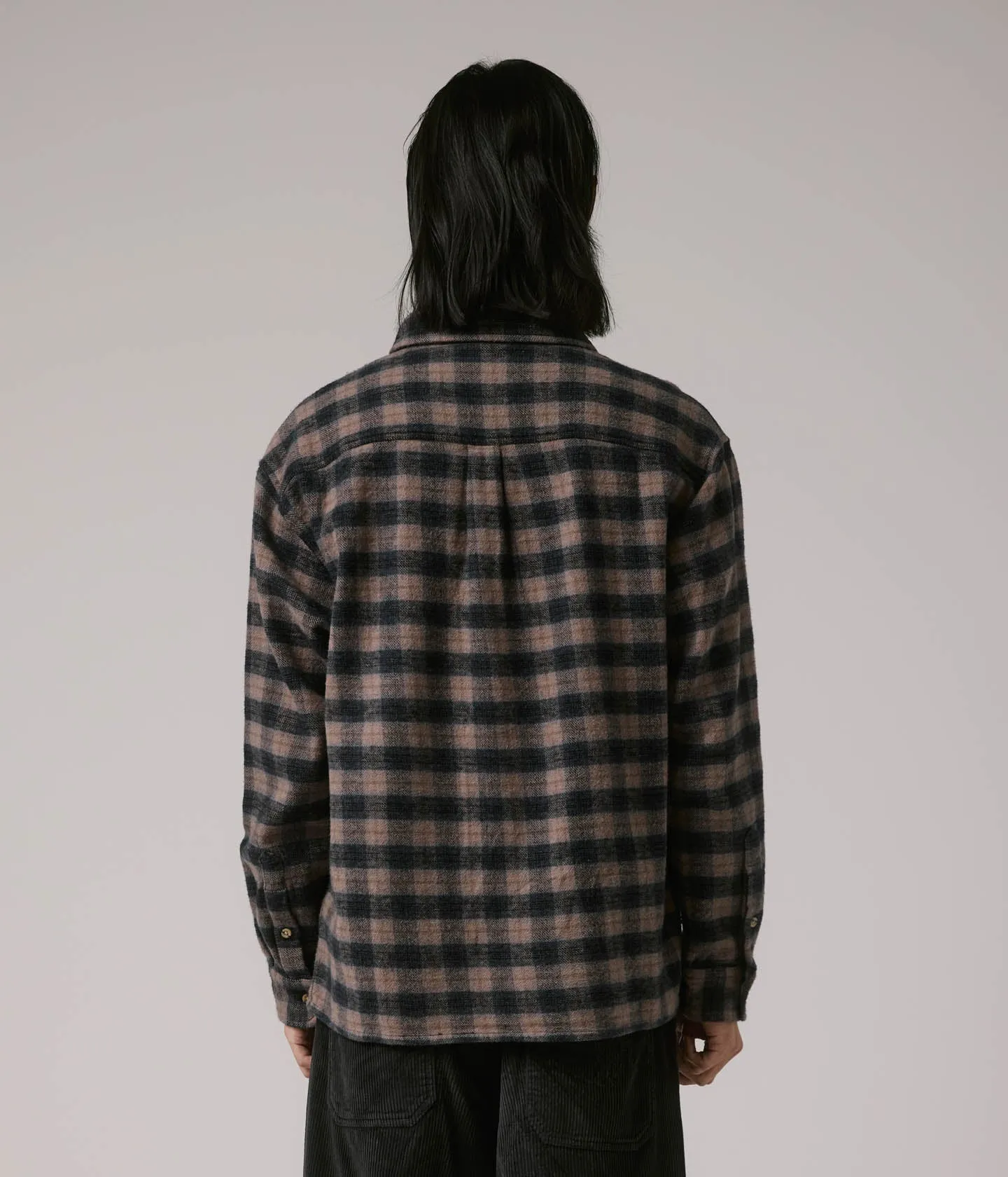 Fresh Vibes All Day Flex MANNERS FLANNEL SHIRT // TAUPE