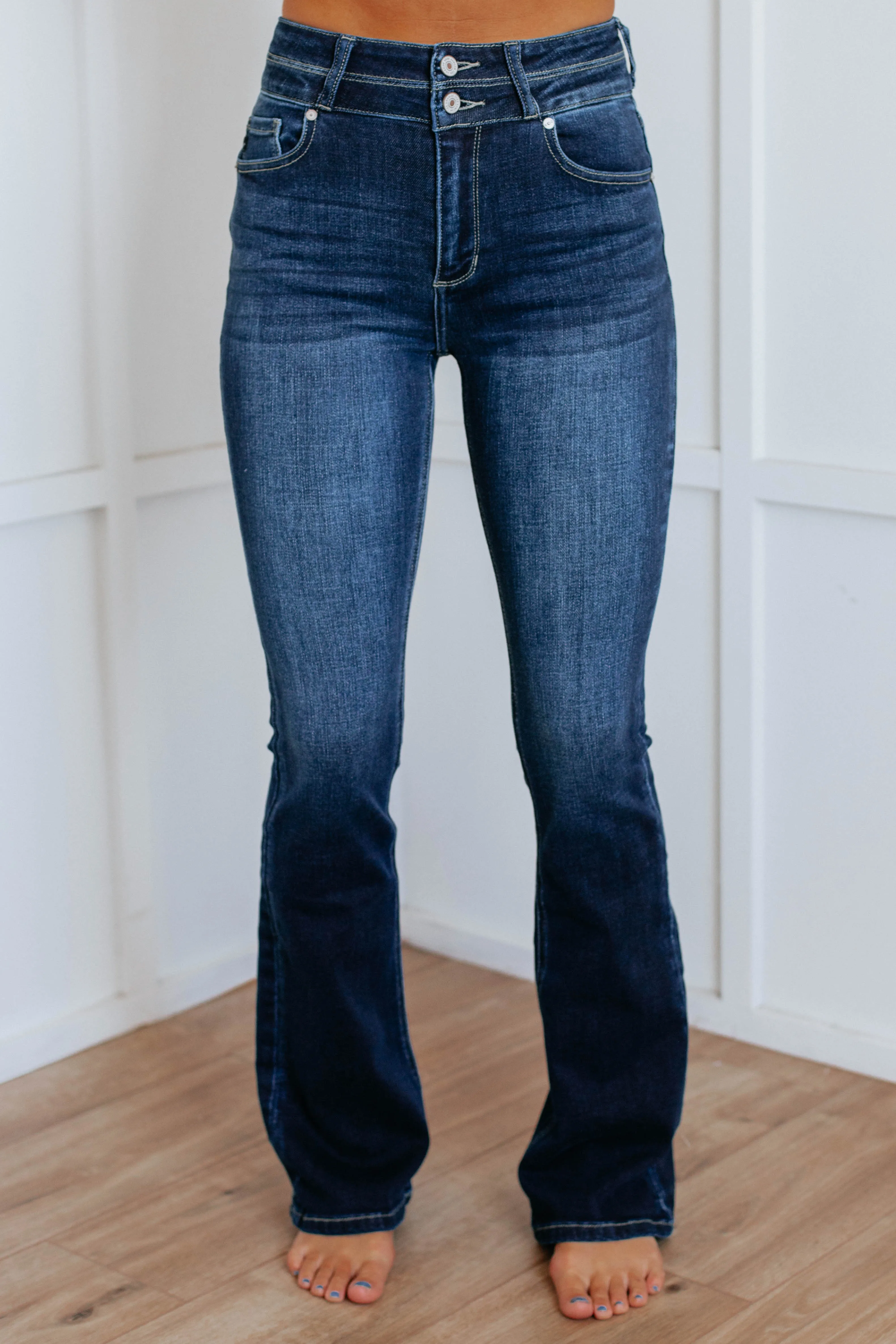 Rylan KanCan Jeans - Dark Wash Evening Stroll Weekend Getaway Comfortable Outfit