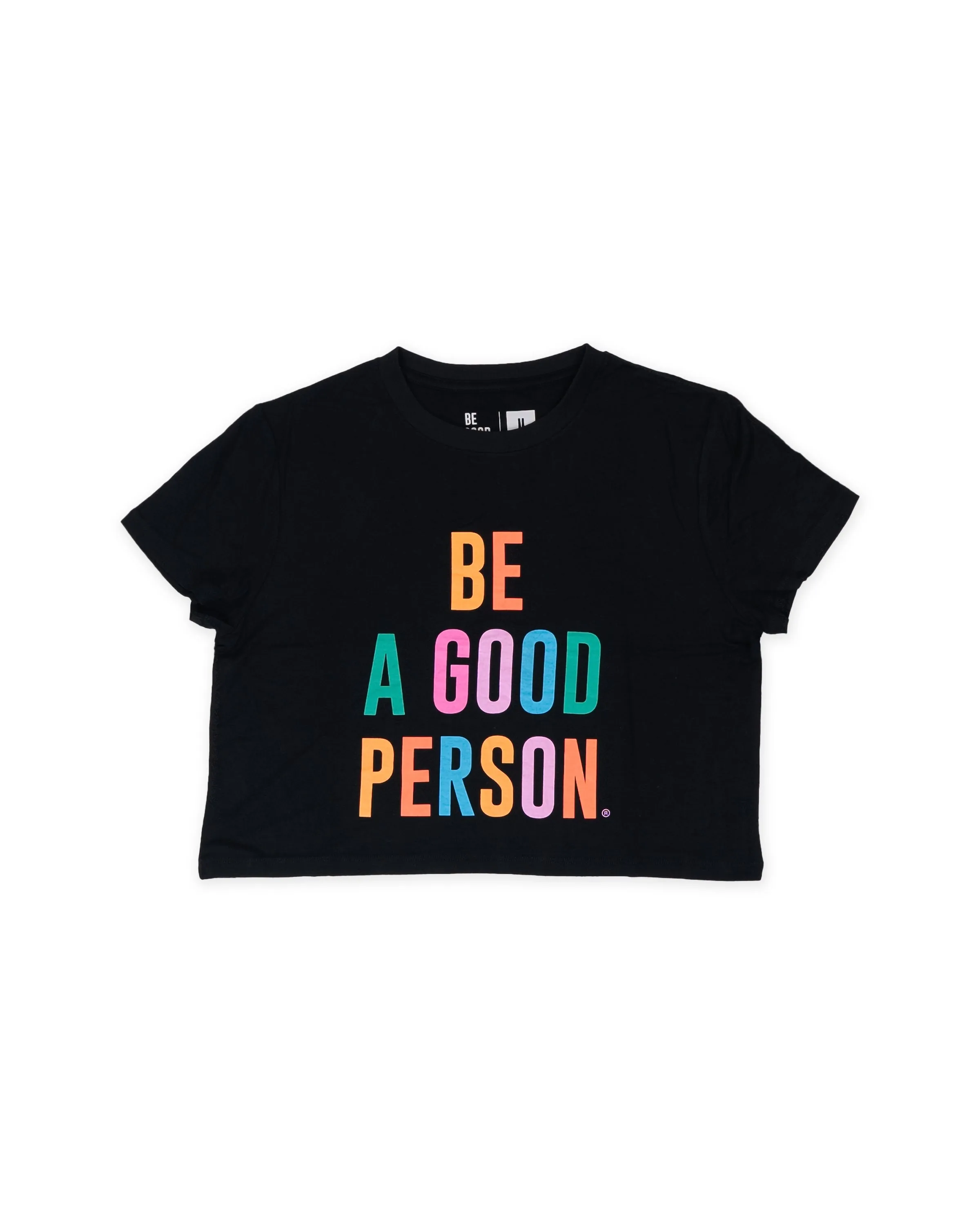 loose but not baggy Sleek Layers Super Soft Crop Top - Black Color Spectrum