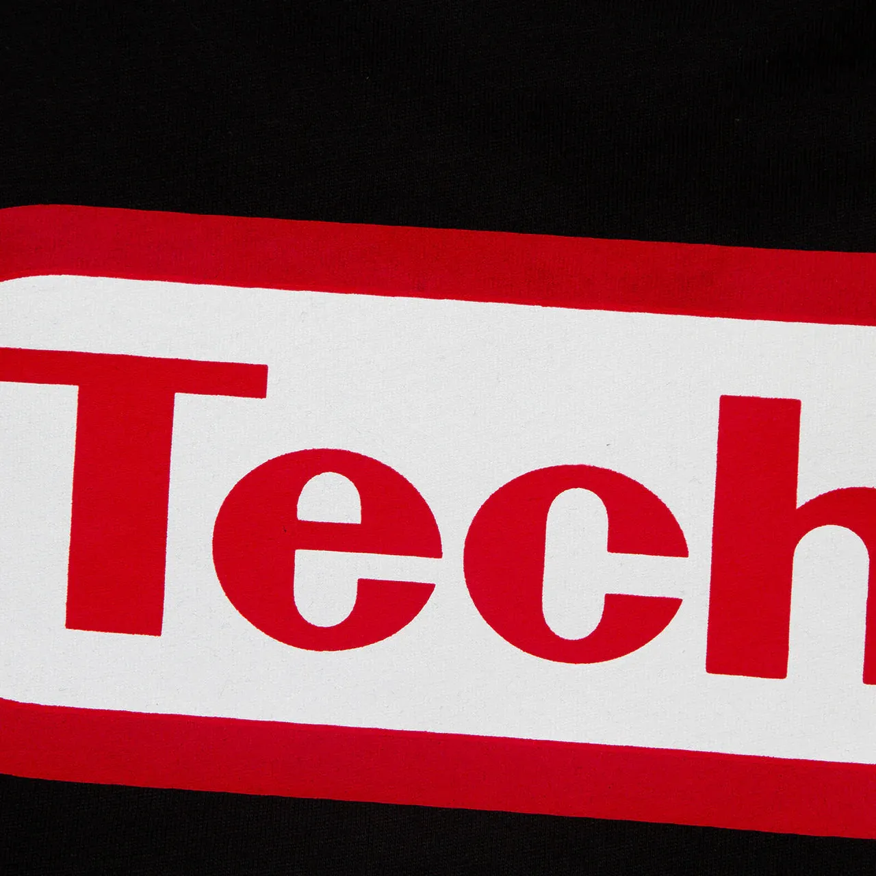 Super Techno Front Print - Sweatshirt - Black Fresh Fit