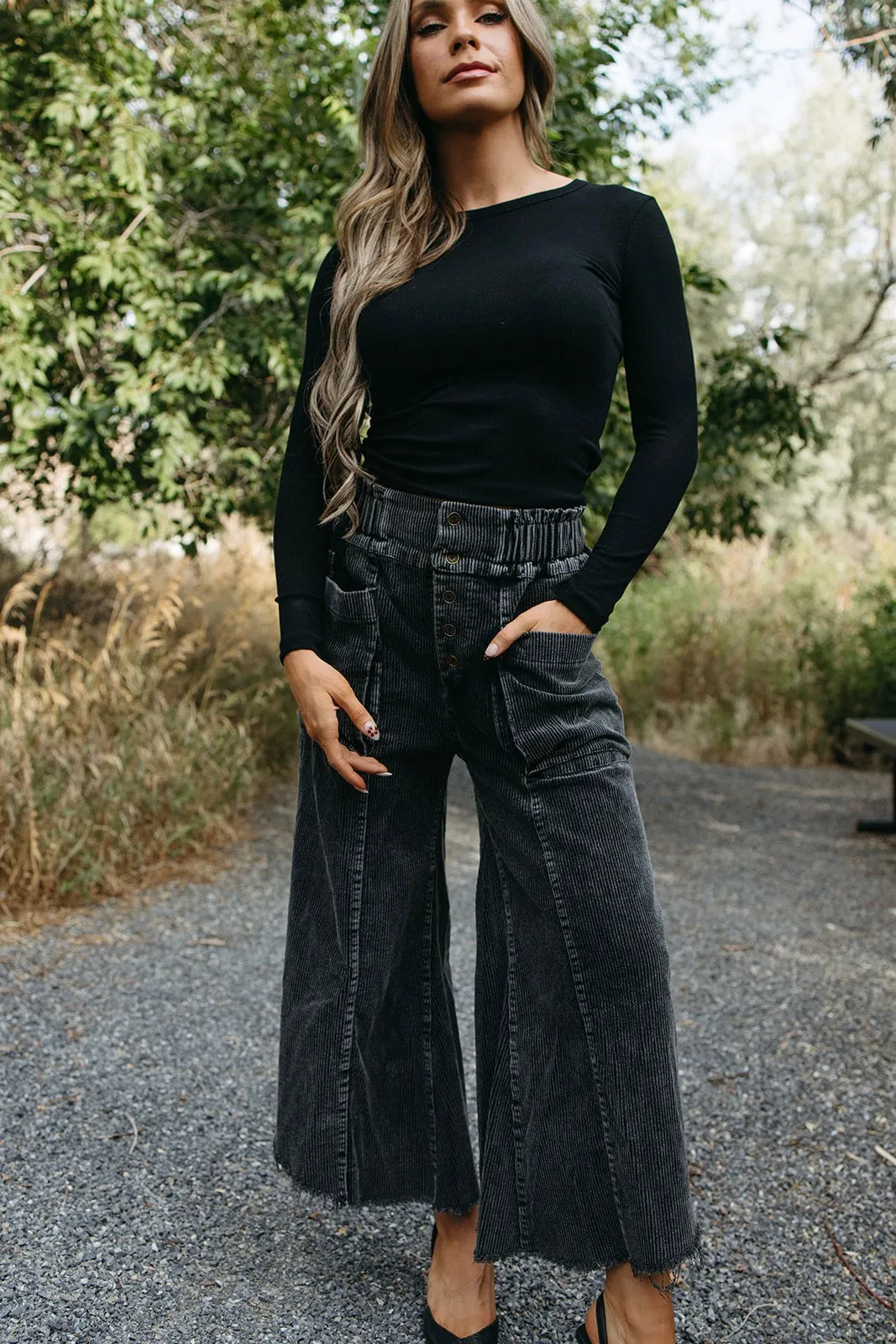 Low Profile Talk To The Hem Corduroy Pants