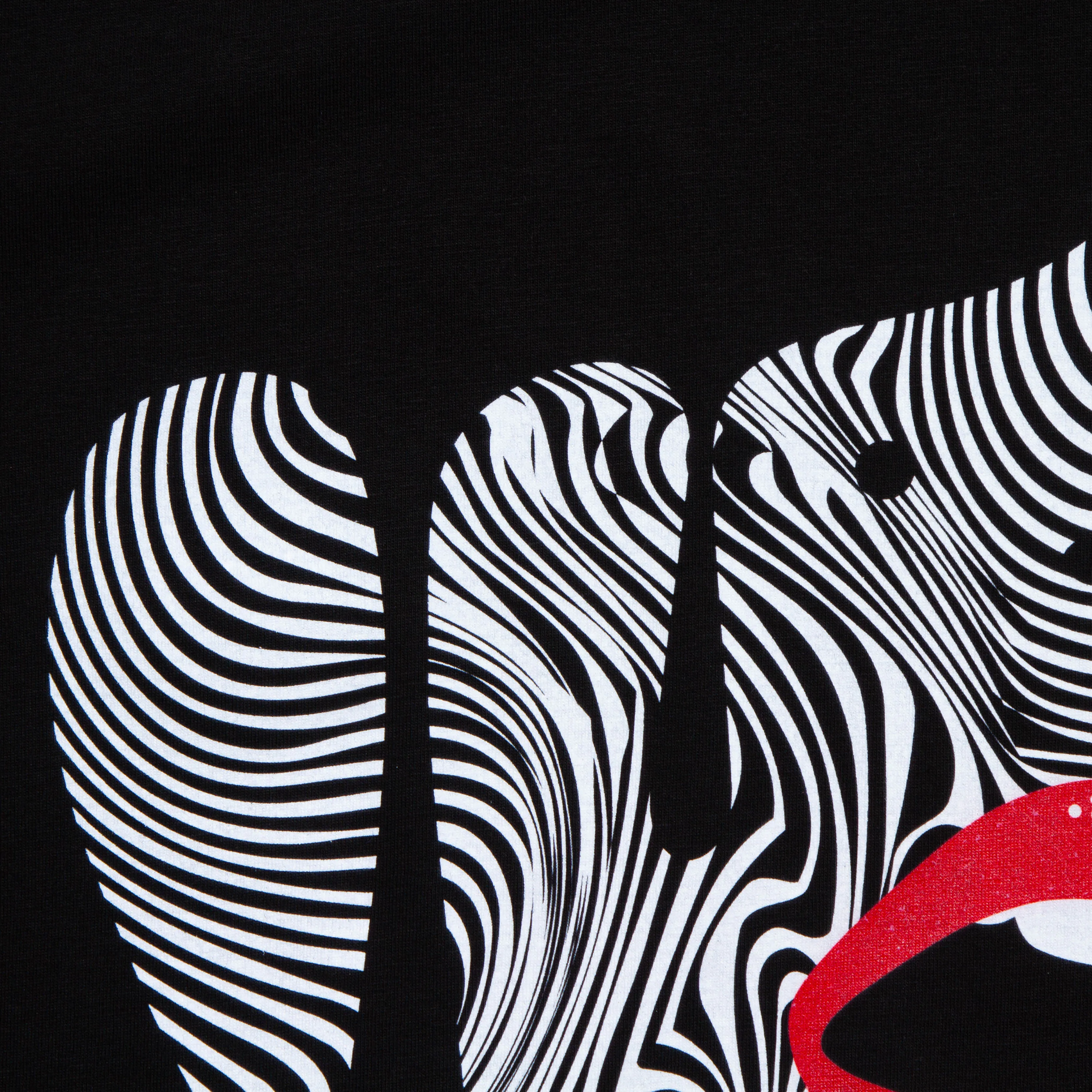 Droplet Face 015 Front Print - Sweatshirt - Black Simple Hoodie Warm Layers