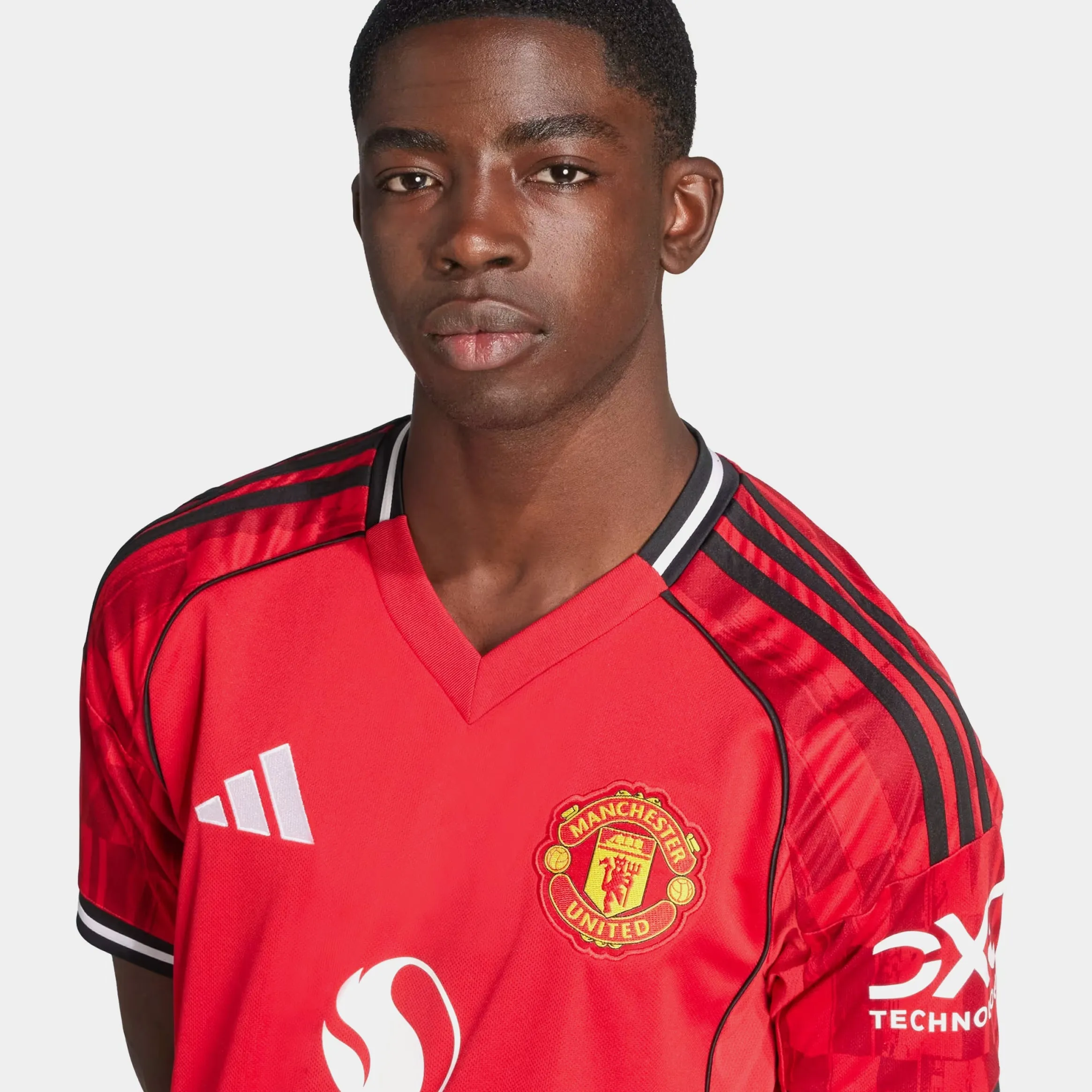 Manchester United 25/26 Home Mens Jersey (Red) Reinforced Hem Durability Durable Wear