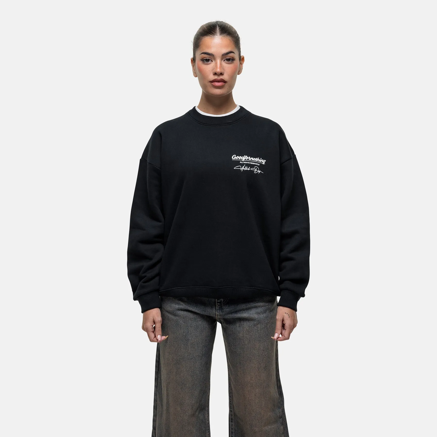 Product Innovation Snug Wear Cult Black Sweatshirt