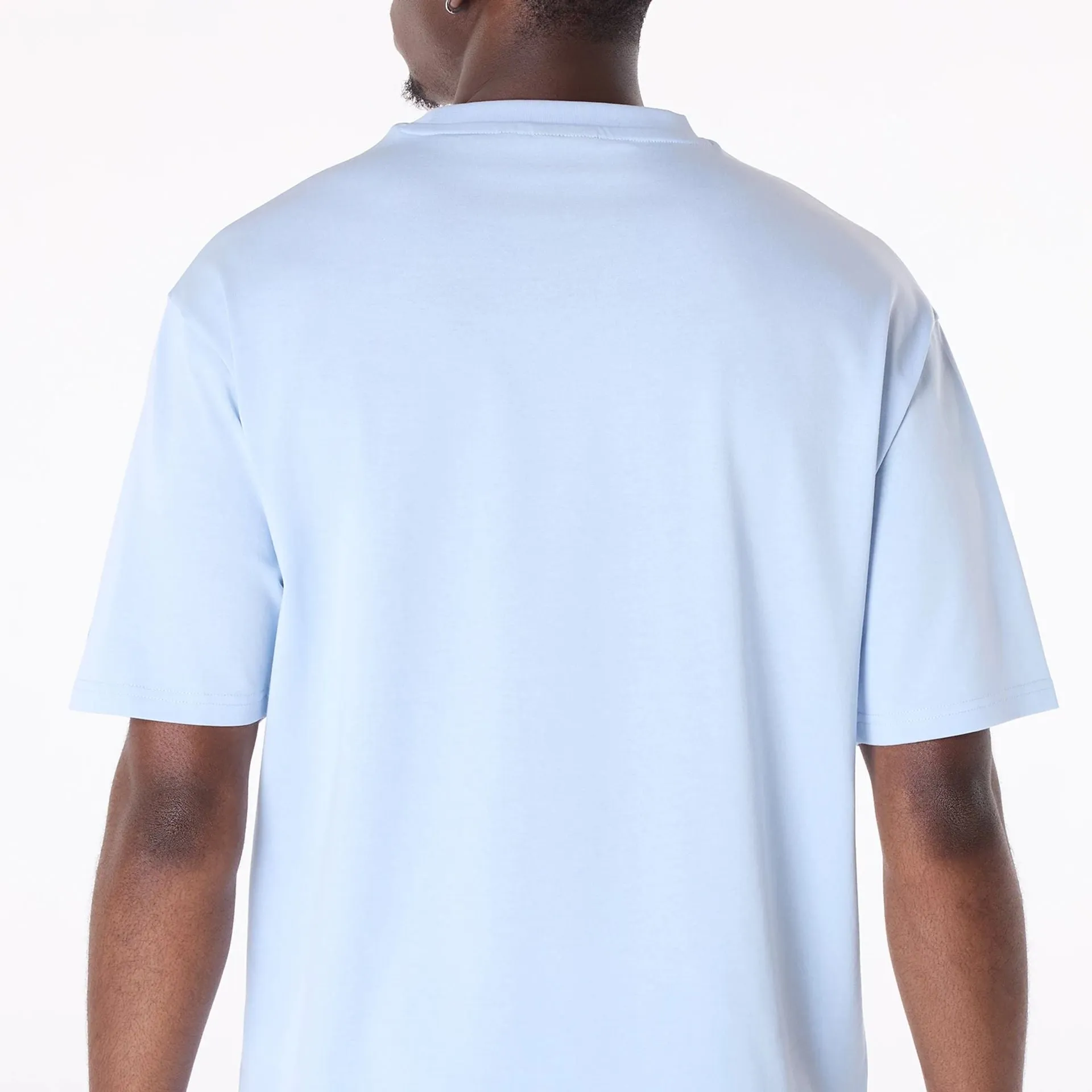 New Era New Era Flag Pastel Blue Oversized T-Shirt Comfy Wear Fit