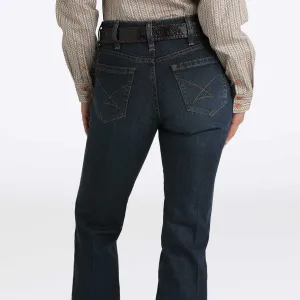Blended Style Cinch Women's Performance Classic Boot Cut Jean in River Blue