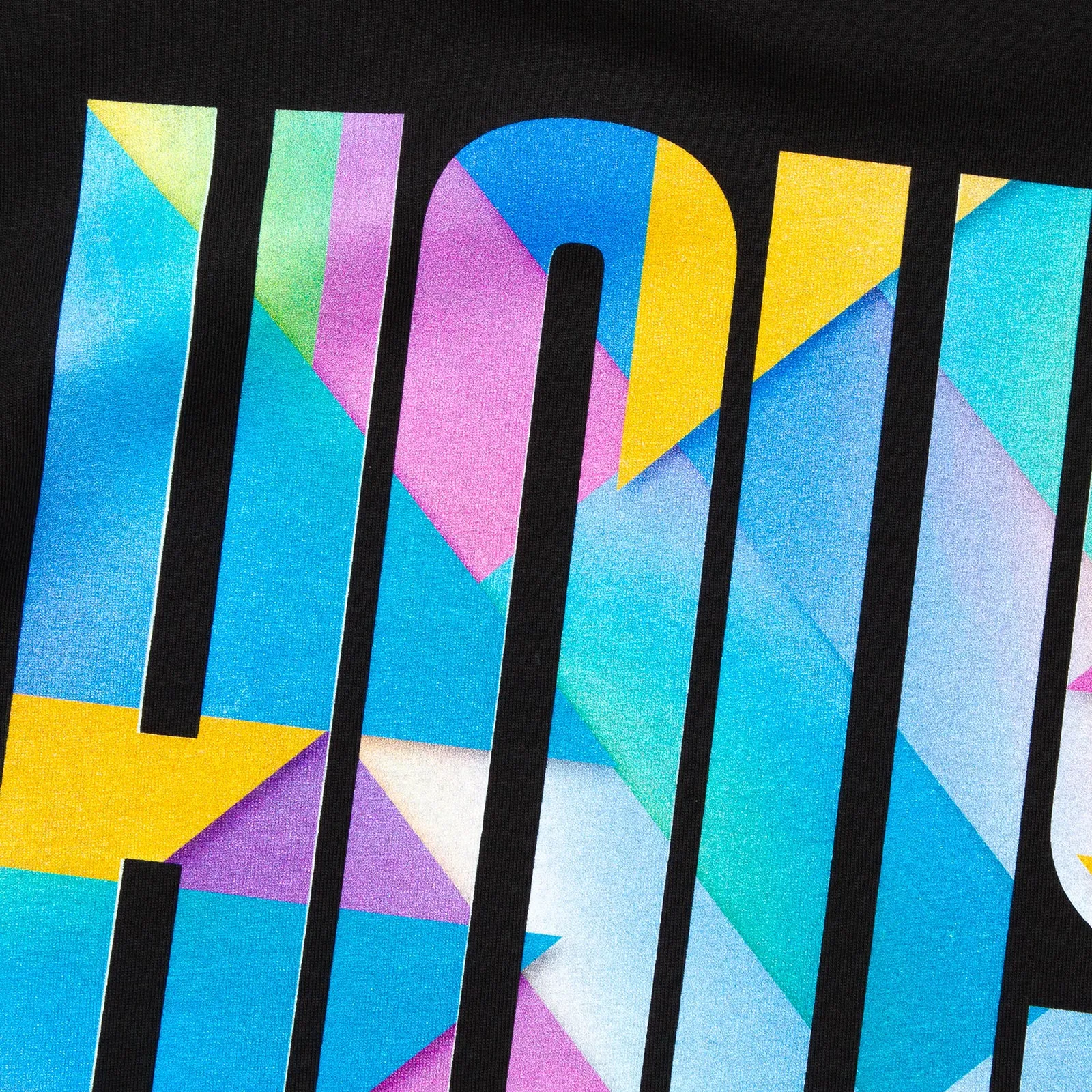 Street Style Vibe Satin Solstice Higher House Front Print - Sweatshirt - Black