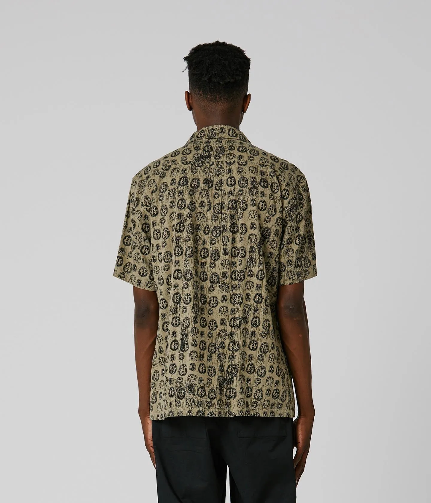 VIVIAN RUMINATION SS SHIRT // SAGE Retro nostalgia Abstract print