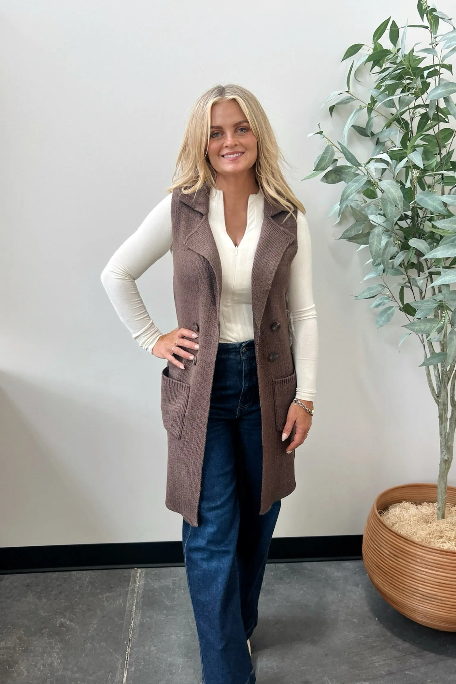 Without A Doubt Sweater Vest Soft Palette