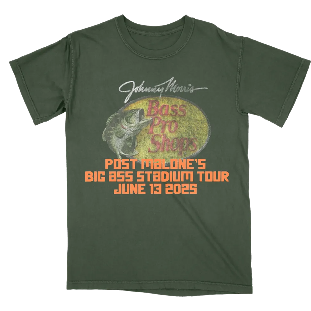 Post Malone x Bass Pro Shops Event T-Shirt Breathable Fit Wear Minimalist Design