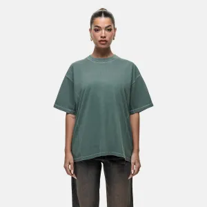 Overlock Washed Green T-shirt Light Layer