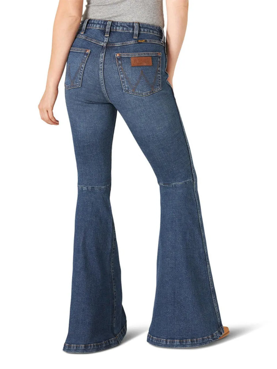 Comfortable Fit Design Wrangler Retro Women's High Rise Trumpet Flare Jean- Paige