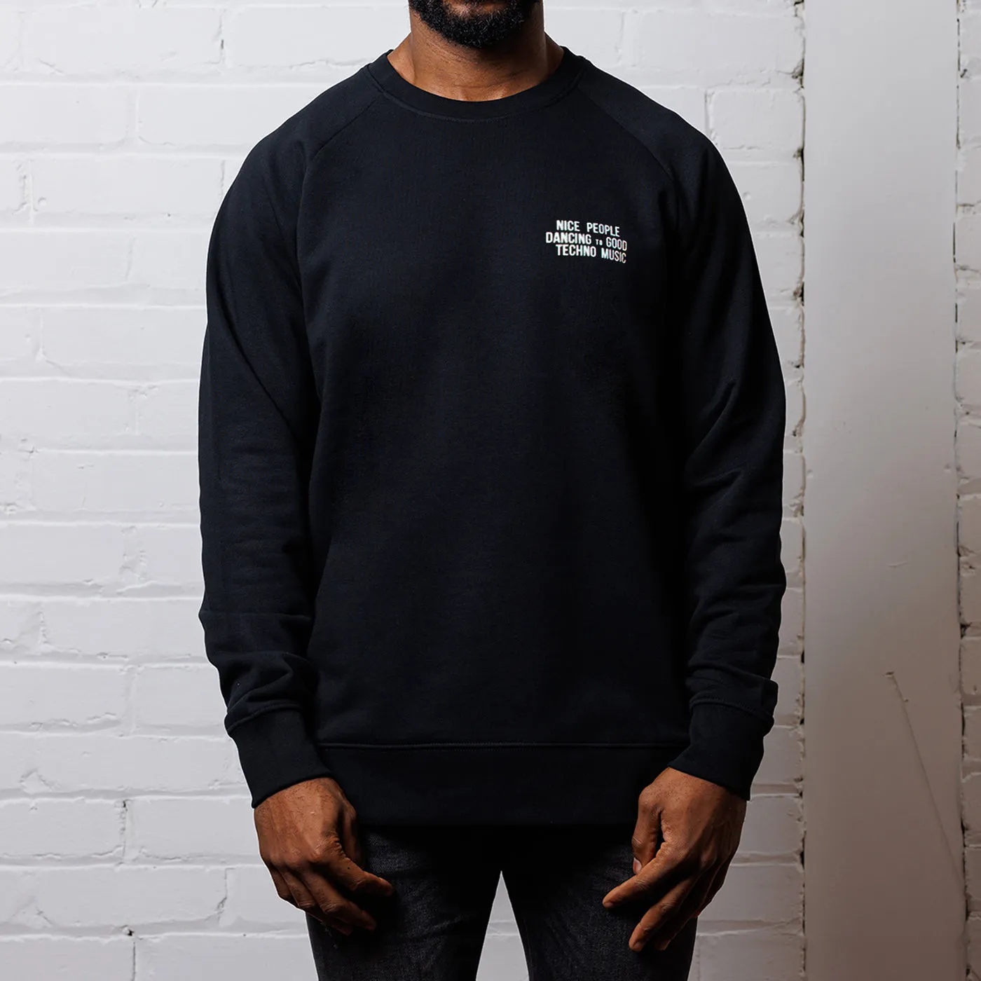 Reflective Peoples Techno - Sweatshirt - Black Chill Layers buckle accents