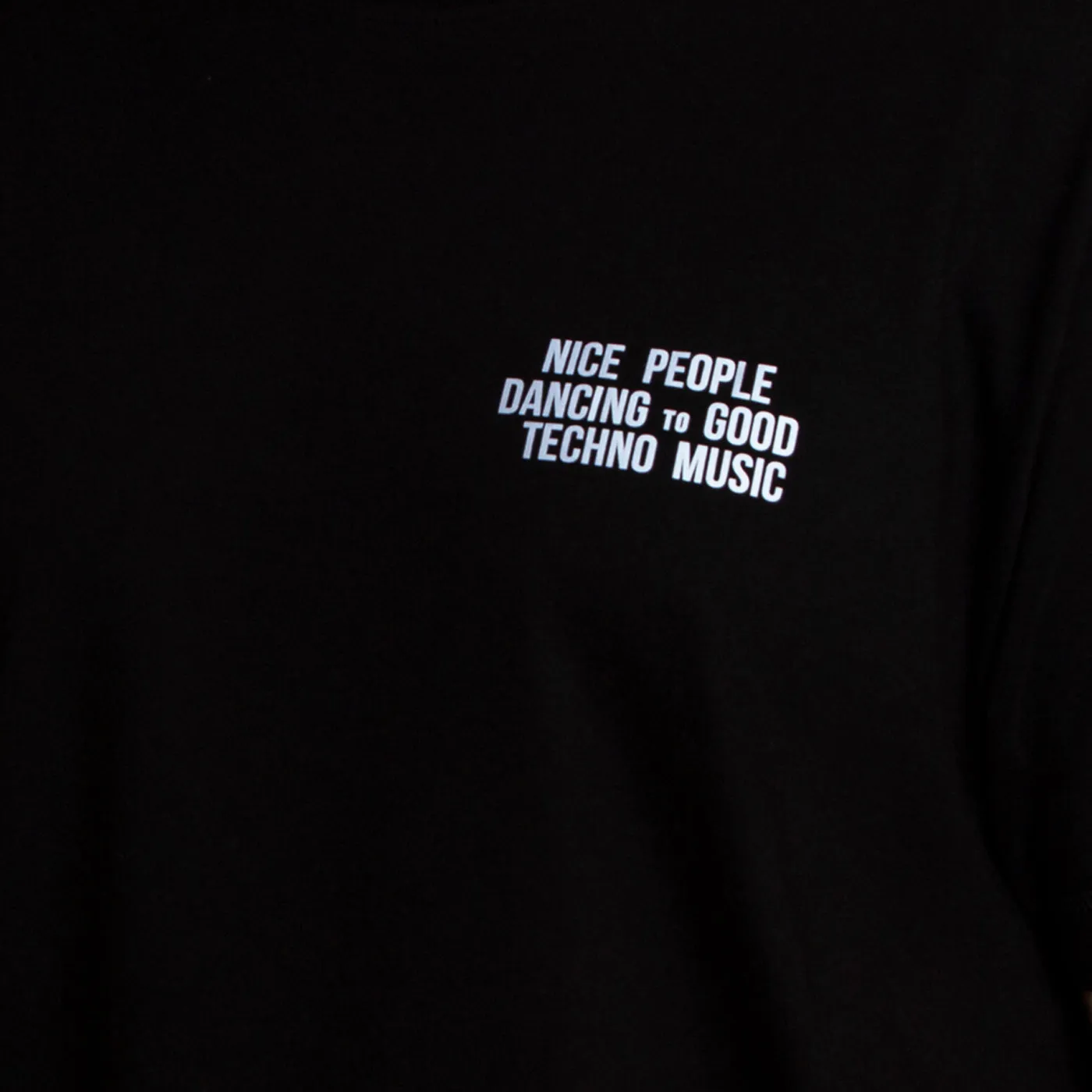 Reflective Peoples Techno - Sweatshirt - Black Odor Resistant Street Cool