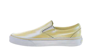 Sturdy Build Hill Walk Classic Leather Slip-On "Pearl" "Gold-True White"