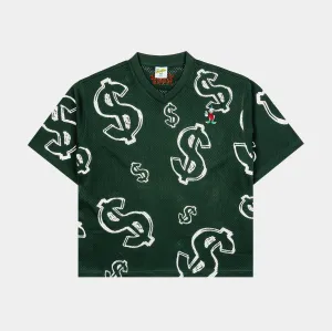 Style Performance Lockstitch Detailing Disney Ducktales By Shoe Palace Dollars Mesh Mens Jersey (Green/White)