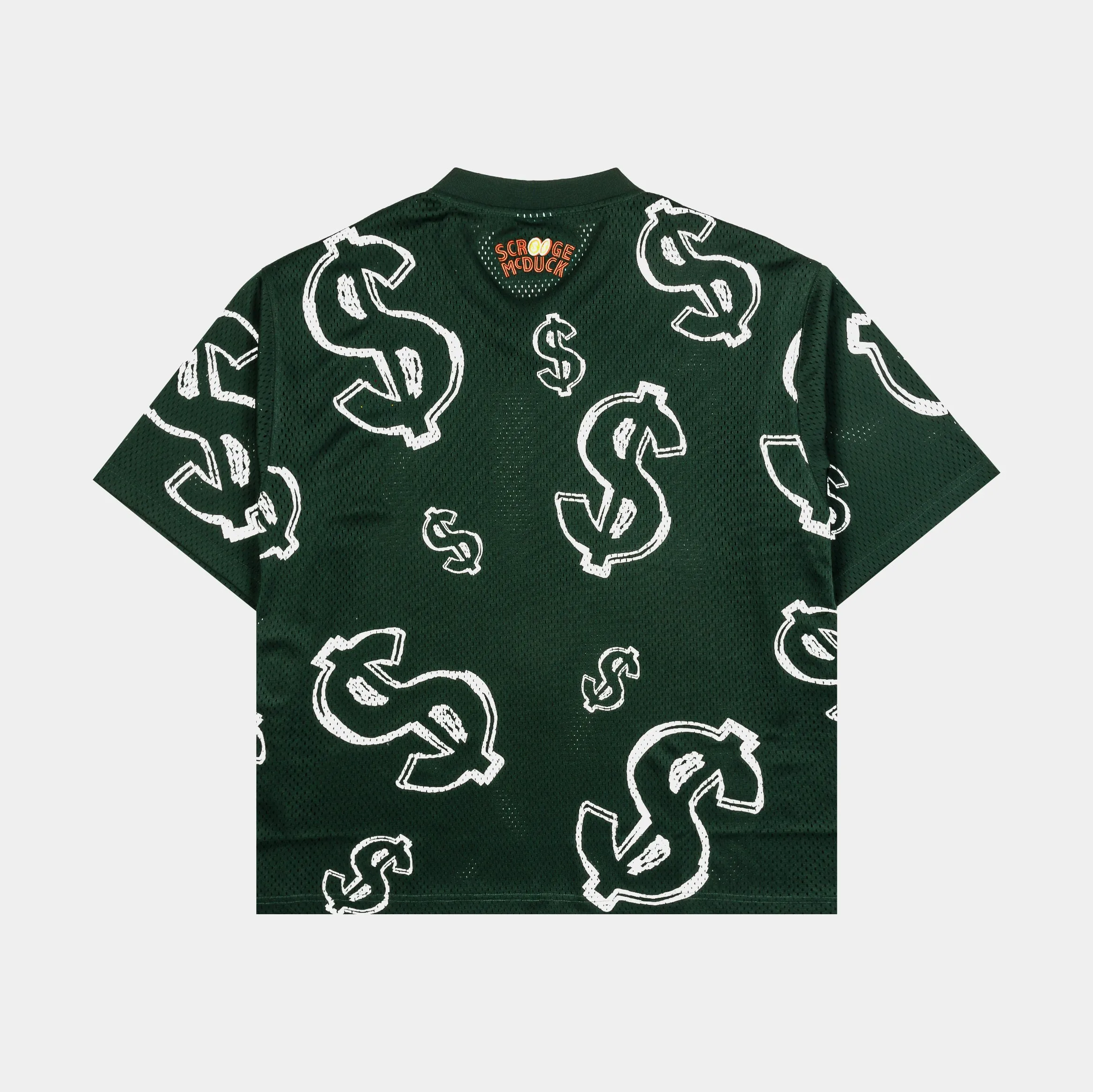 Disney Ducktales By Shoe Palace Dollars Mesh Mens Jersey (Green/White) Active Comfort