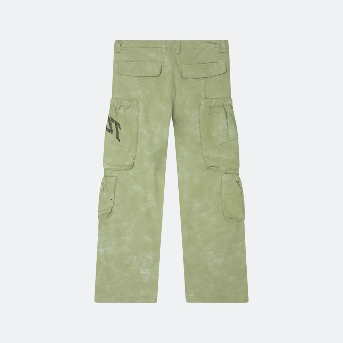 Dynamic Fit Ultra Soft Honor The Gift Twill Cargo Wide Leg Pant - Green