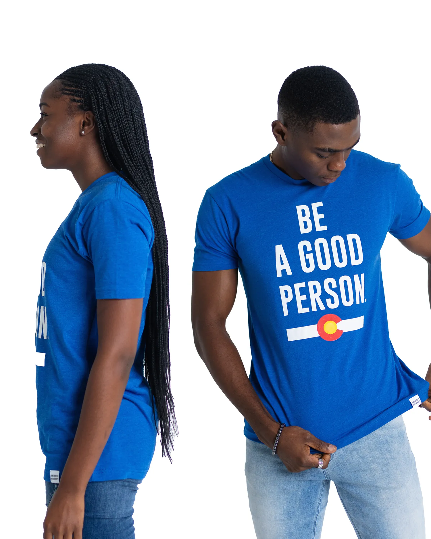 Everyday Comfort Style Signature Colorado Hometown T-Shirt - Blue