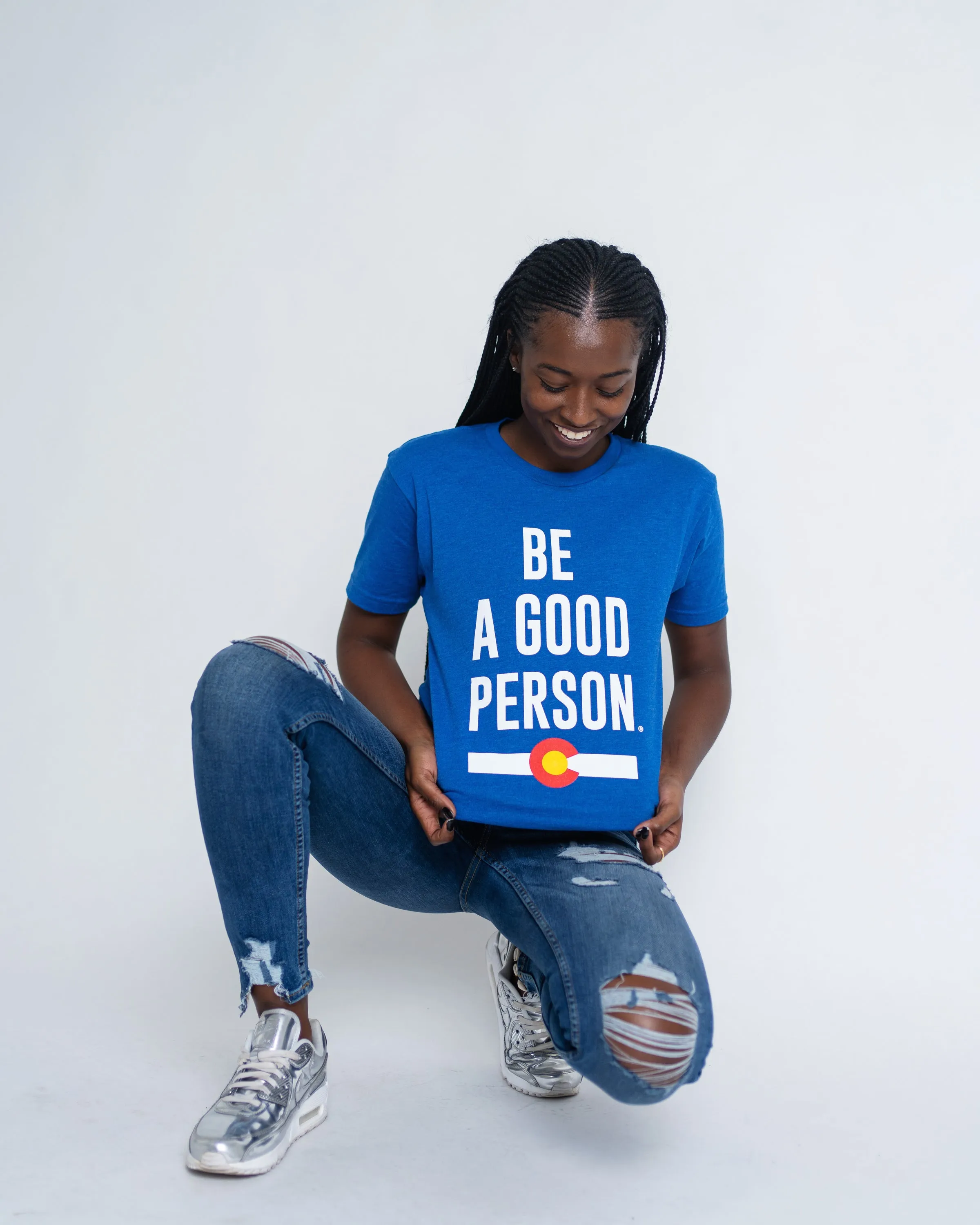 Signature Colorado Hometown T-Shirt - Blue Soft Touch Fabric