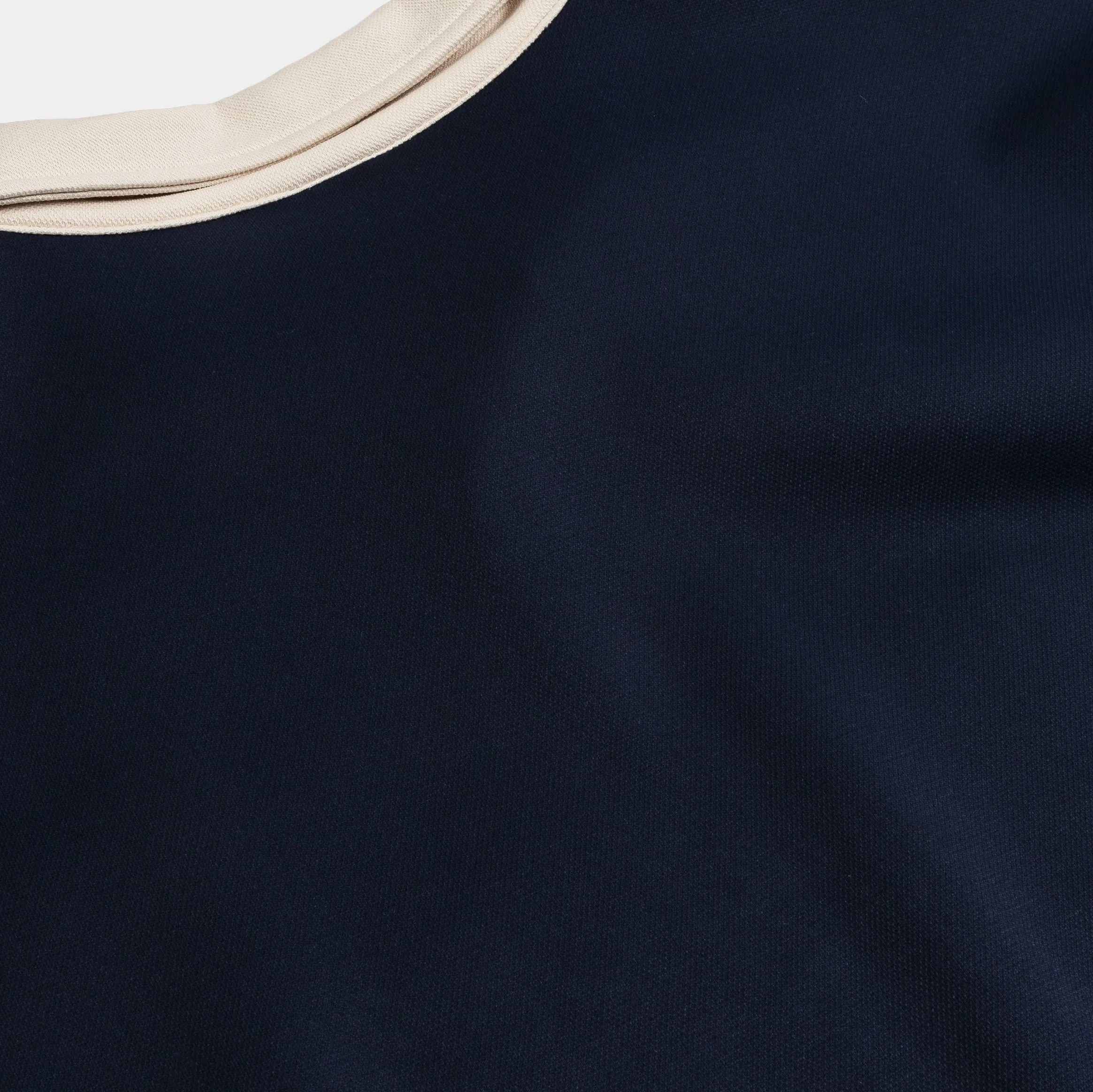 Odor Control Yarn Durable Stitching SP x Looney Tunes Soccer Long Sleeve Mens Jersey (Navy/Beige)