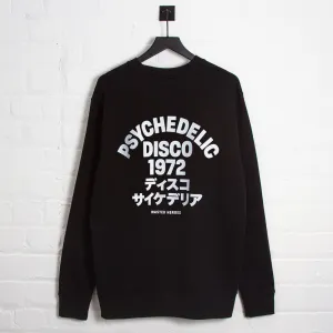 Urban Minimal 1972 Psychedelic Disco Back Print - Sweatshirt - Black