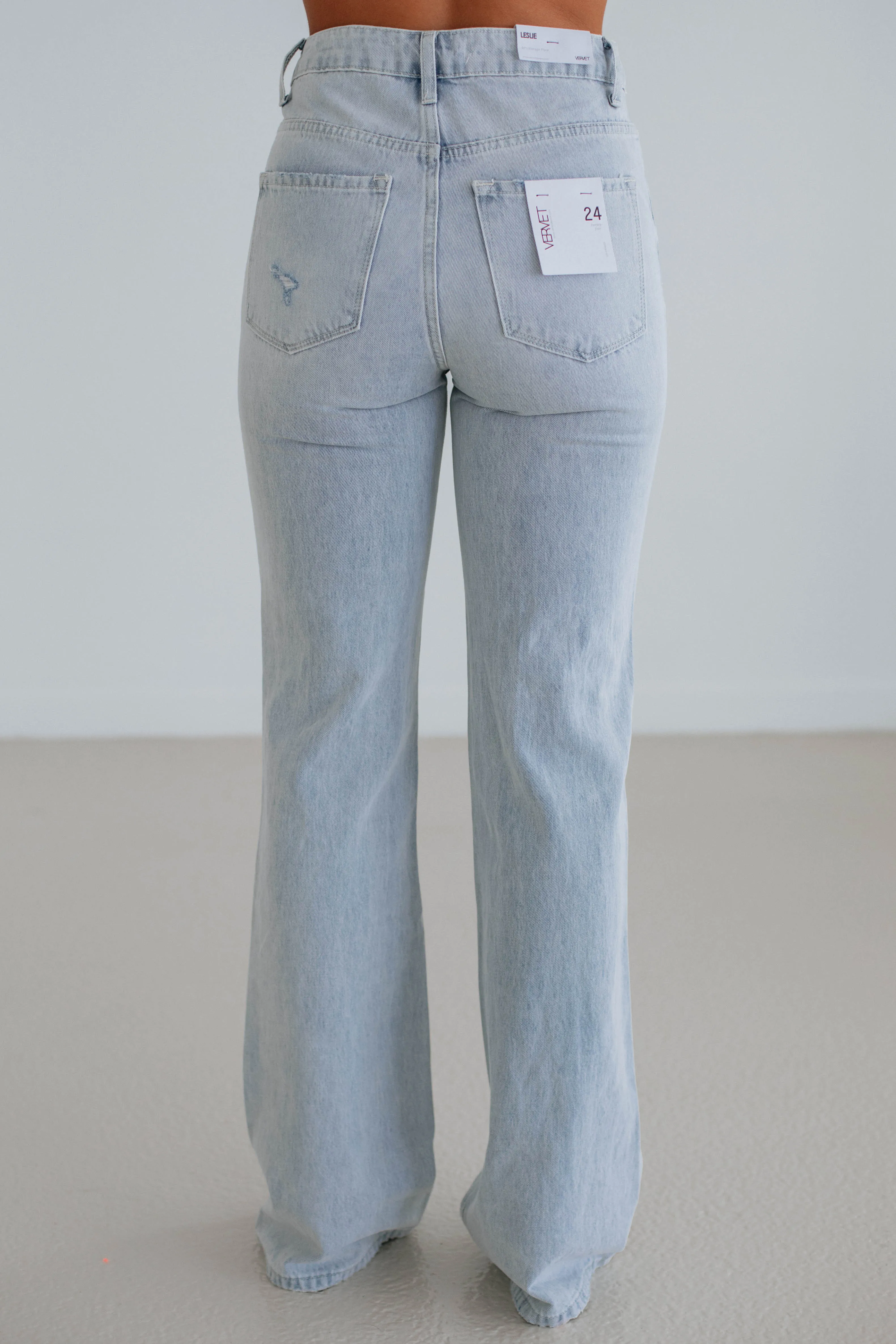 Fray Resistant Hem Leslie Vervet Jeans - Reckless