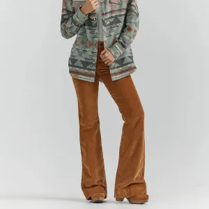 Wrangler Retro Women's Bailey High Rise Corduroy Trouser Jean in Lacey Base Outfit