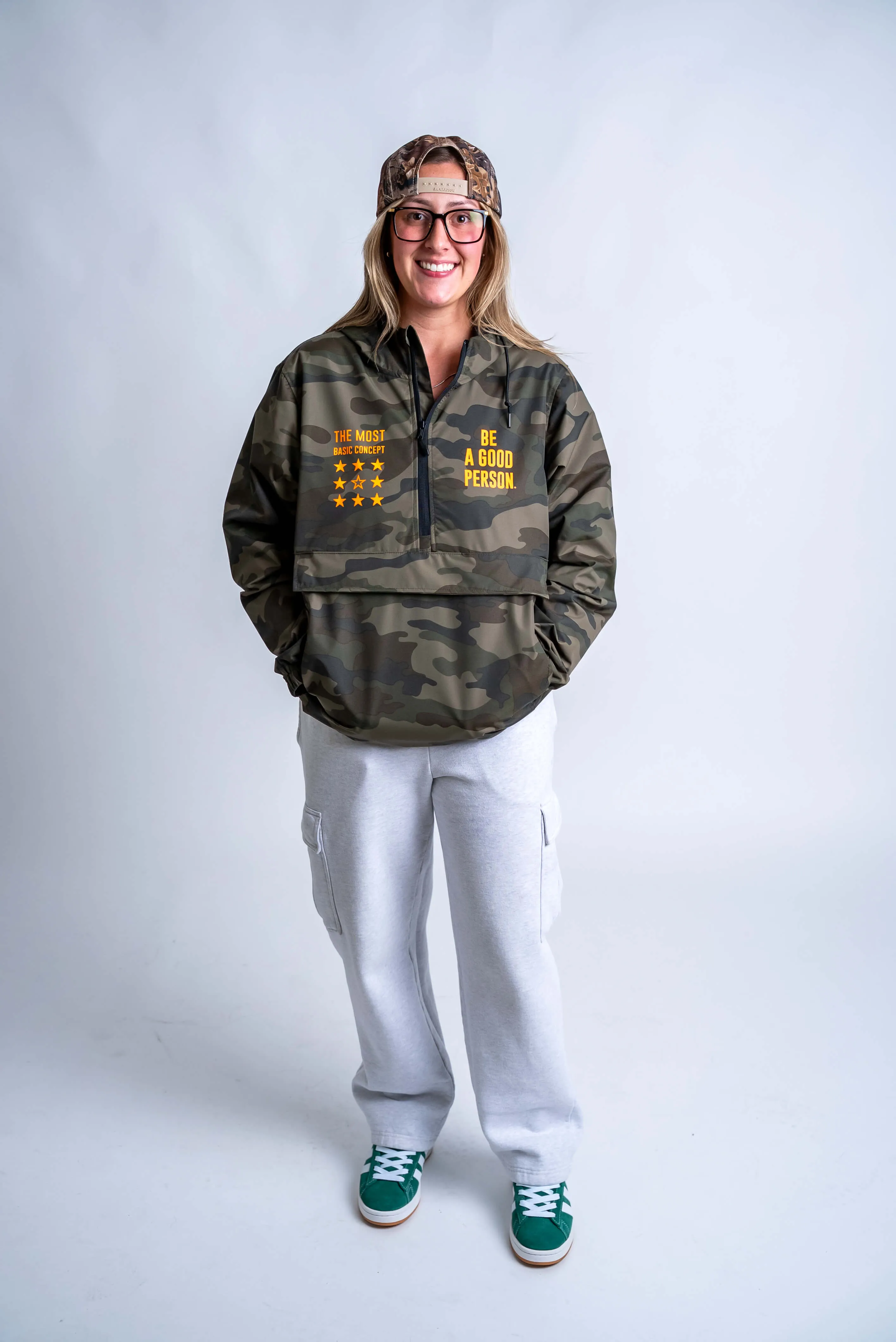 Generic Signature Anorak - Camo/Hunter Orange