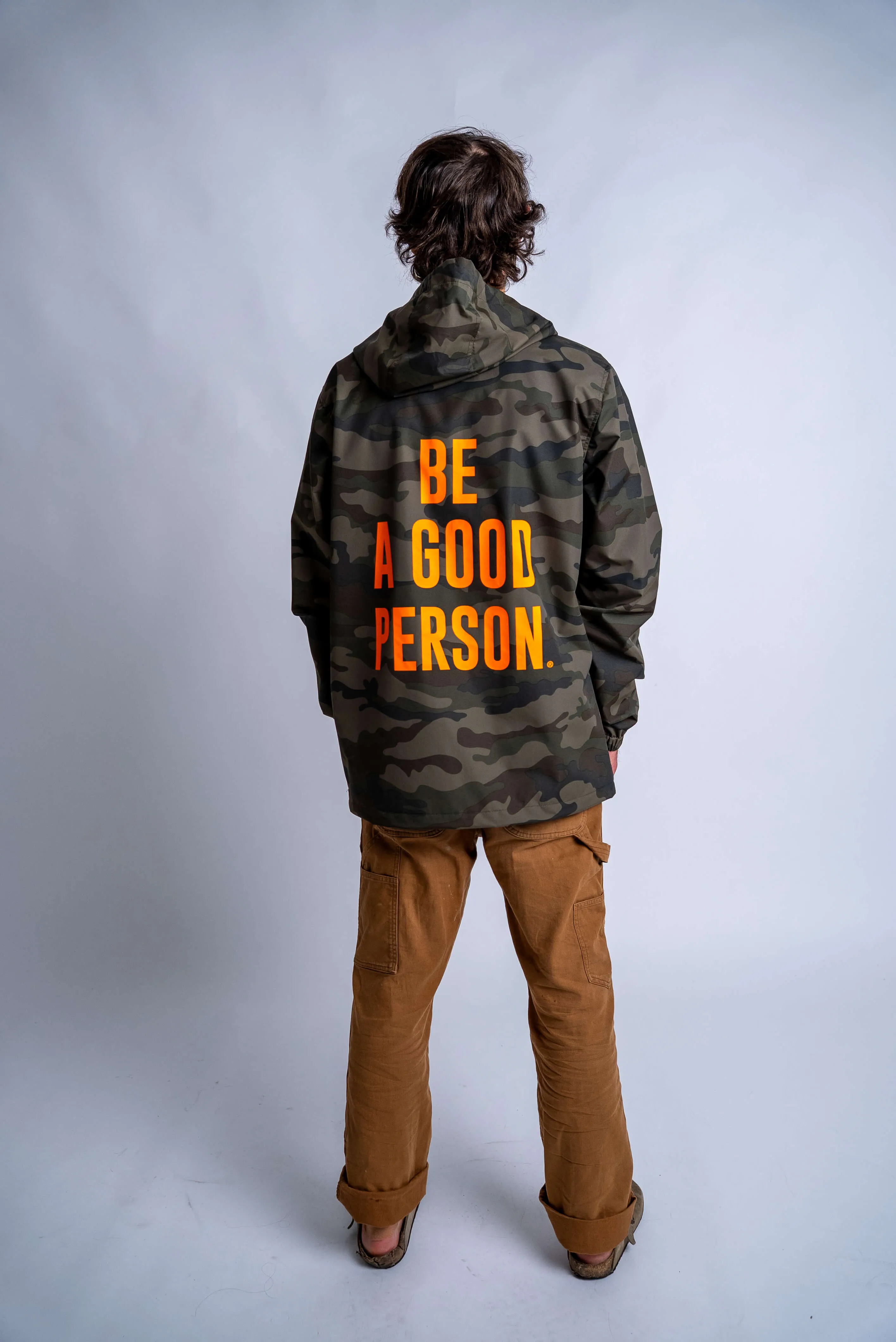 Cozy Layers Signature Anorak - Camo/Hunter Orange