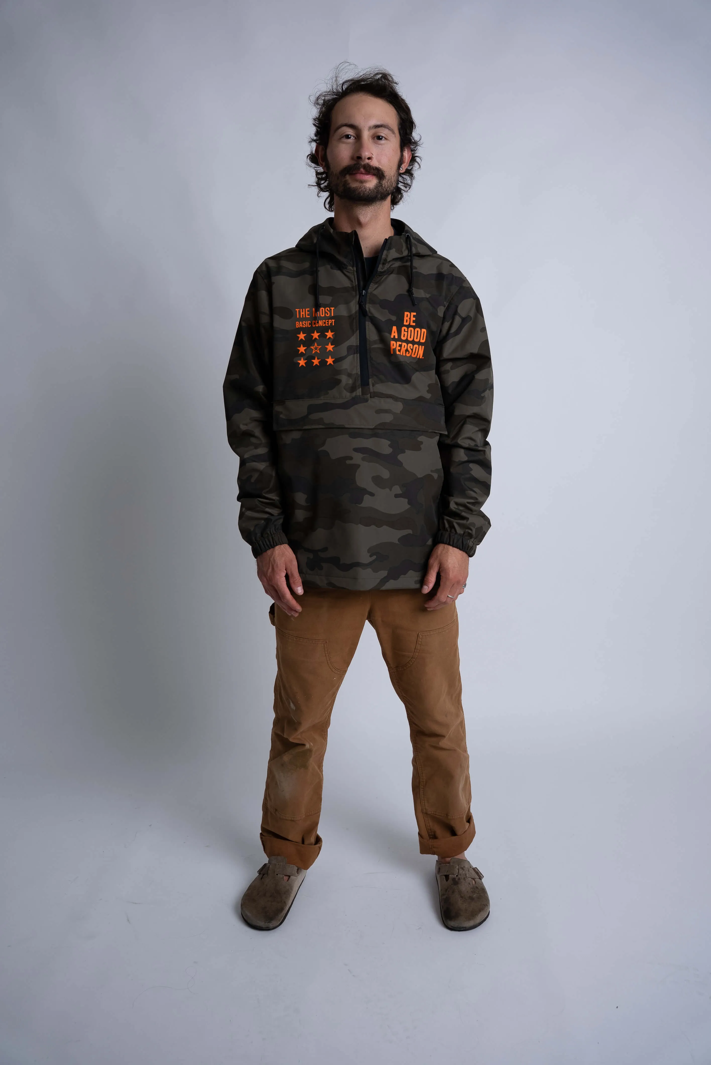 Signature Anorak - Camo/Hunter Orange product birthday joy