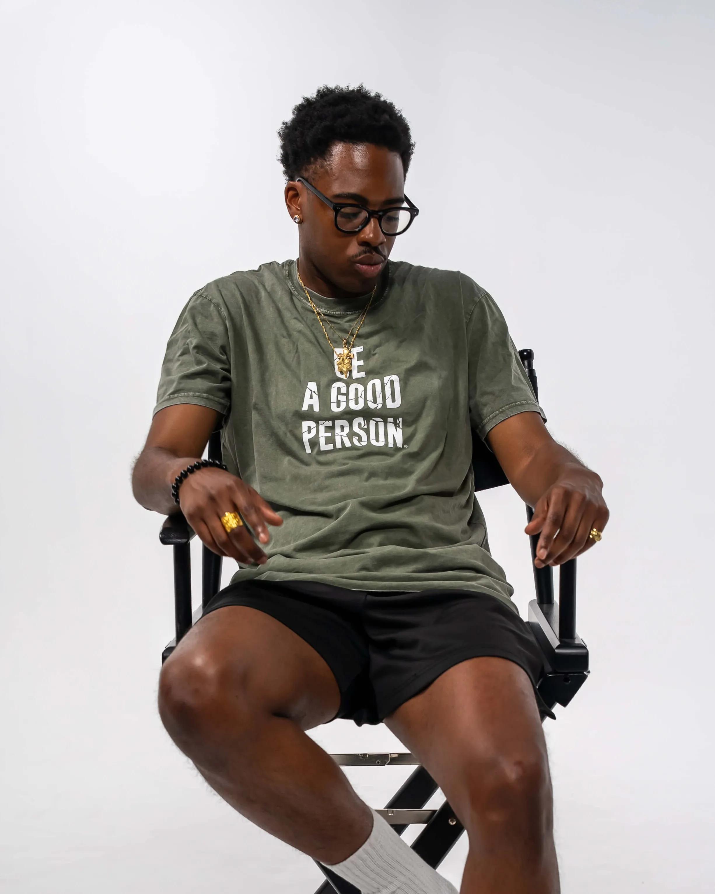 Vintage Relaxed T-Shirt - Moss Stone Wash Casual Layer Wear