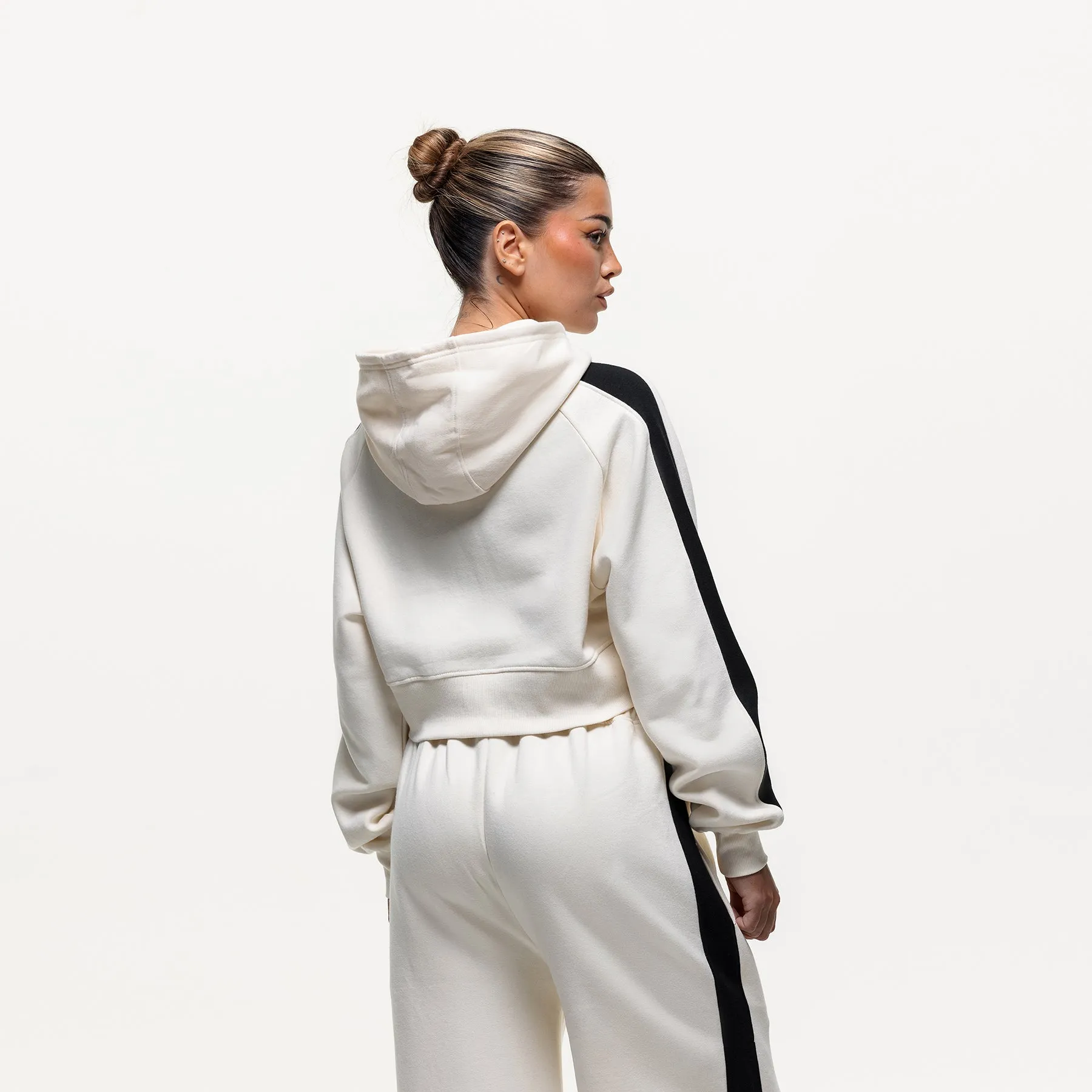 Vintage Track Cream Zip Hoodie (Final Sale) Premium Style Comfy Street