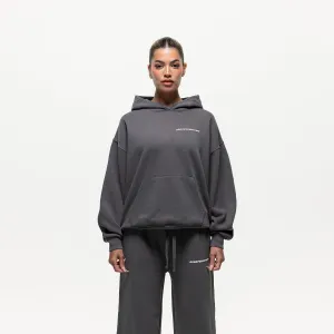 Vintage Washed Grey Hoodie Daily Active