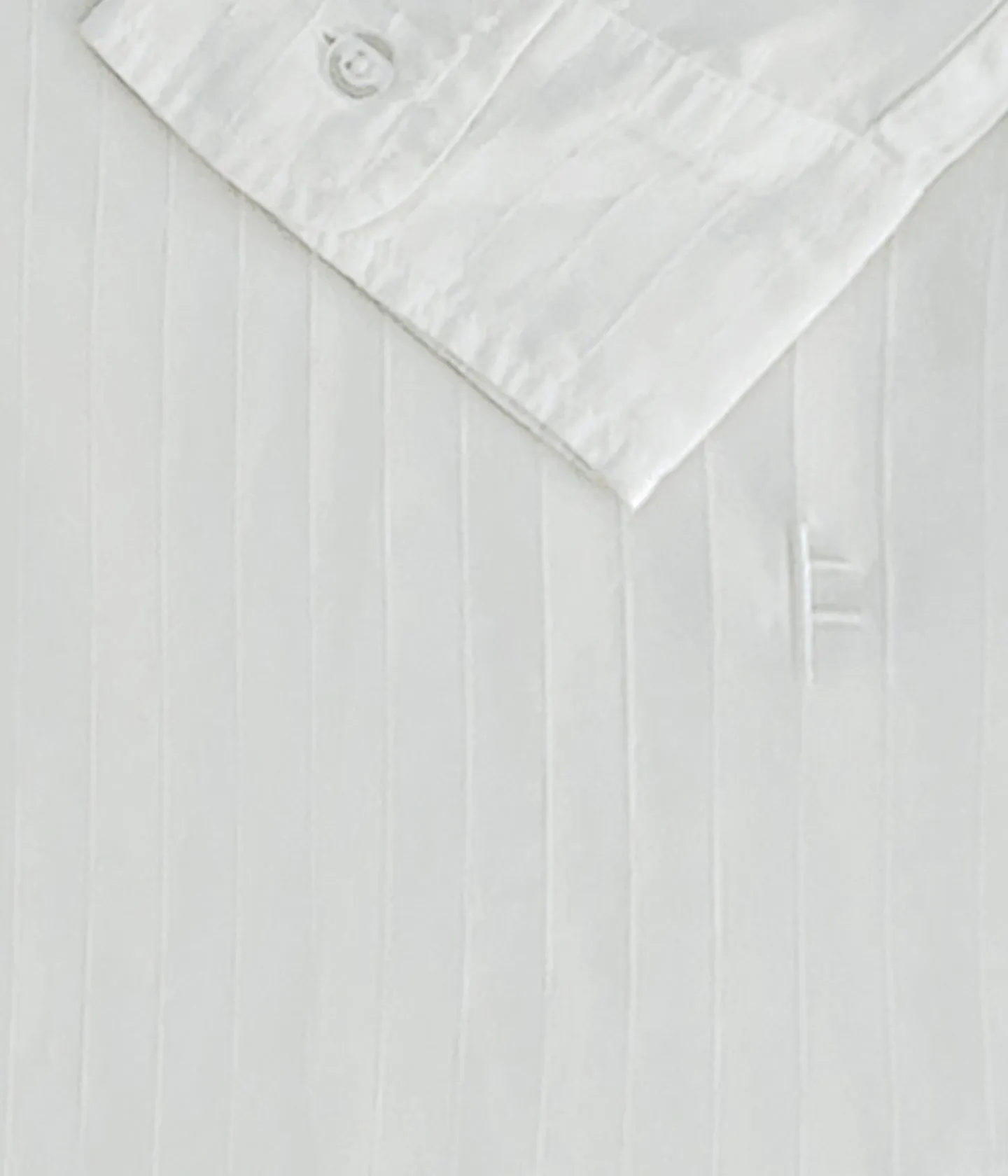 ColorfastFabricTech Machine washable VIVIAN FUSE LS SHIRT // WHITE