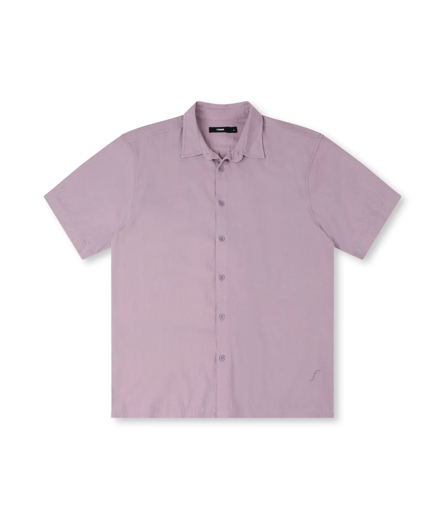 Longline Hemline Perfect for Vacation VIVIAN HERRINGBONE SS SHIRT  // MAUVE