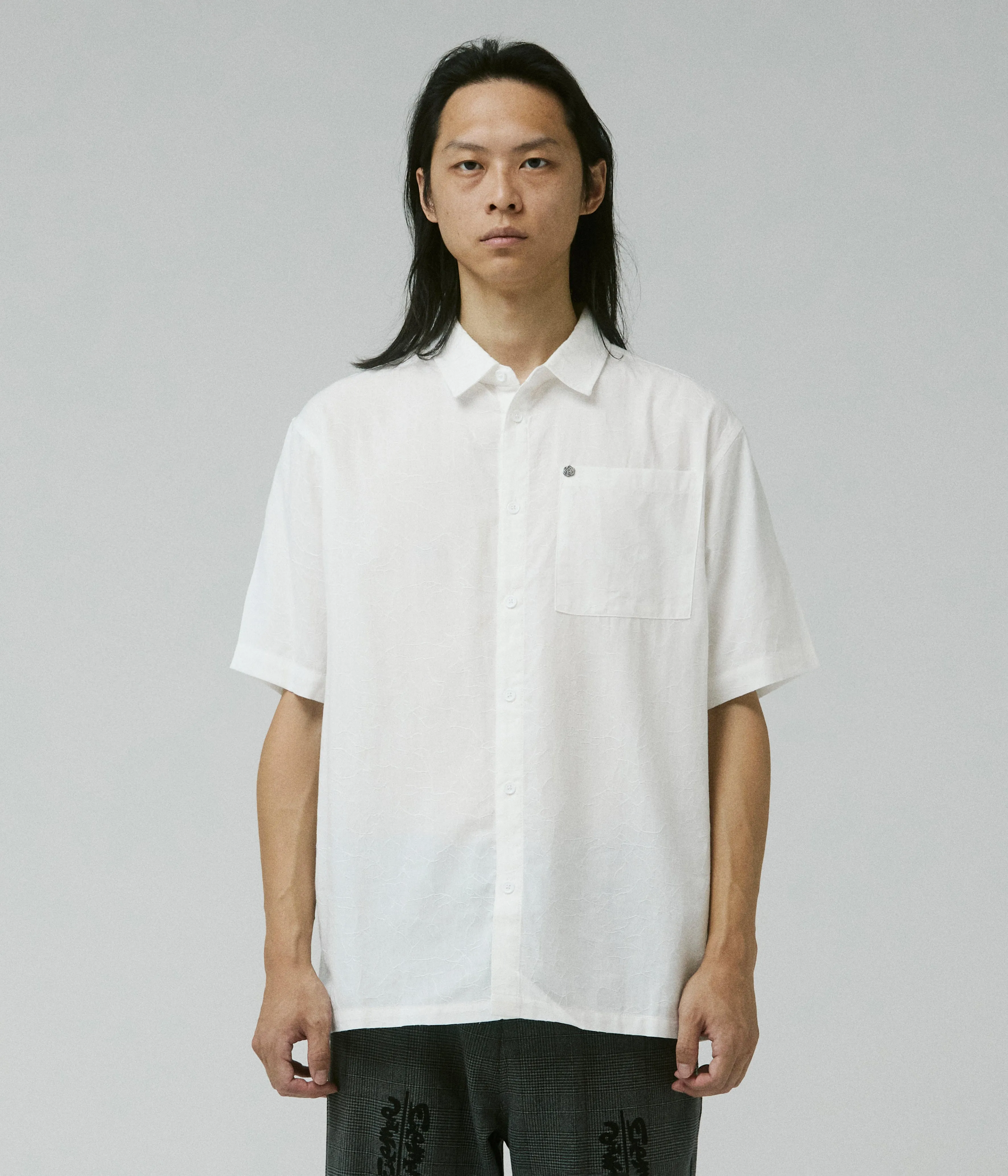 Comfortable Touch VIVIAN VINE SS SHIRT // BONE