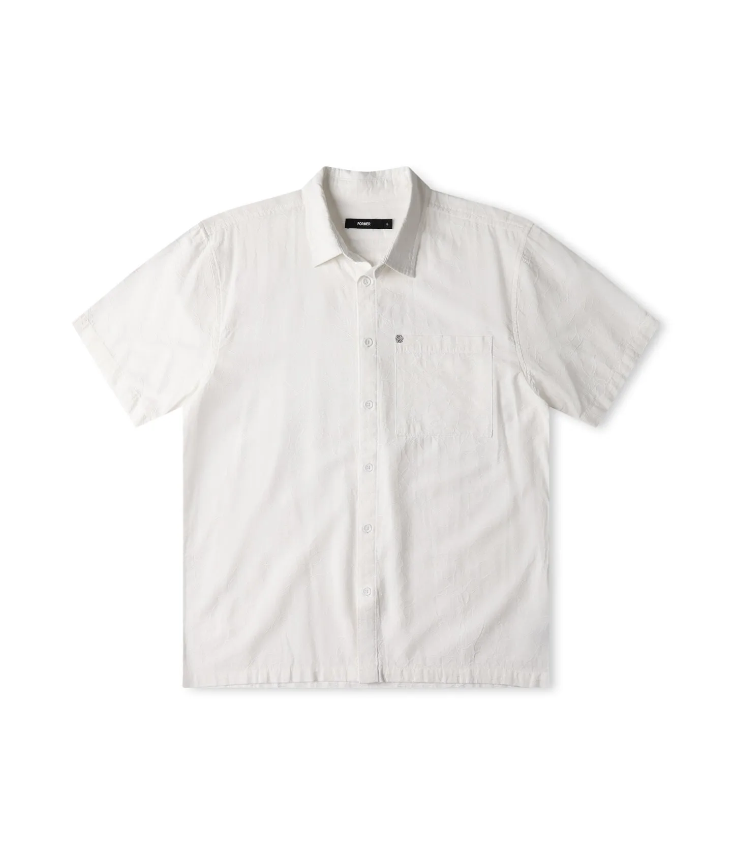 Colorfast Dye VIVIAN VINE SS SHIRT // WHITE