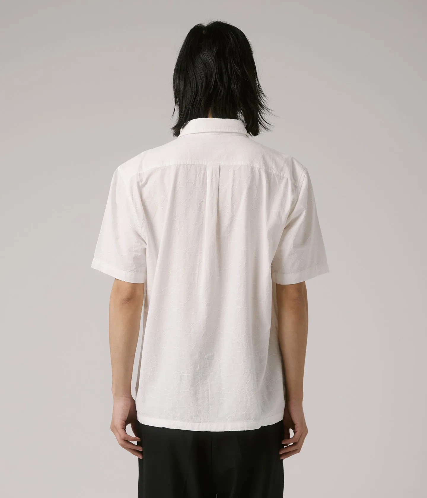 VIVIAN VINE SS SHIRT // WHITE Stretch waistband