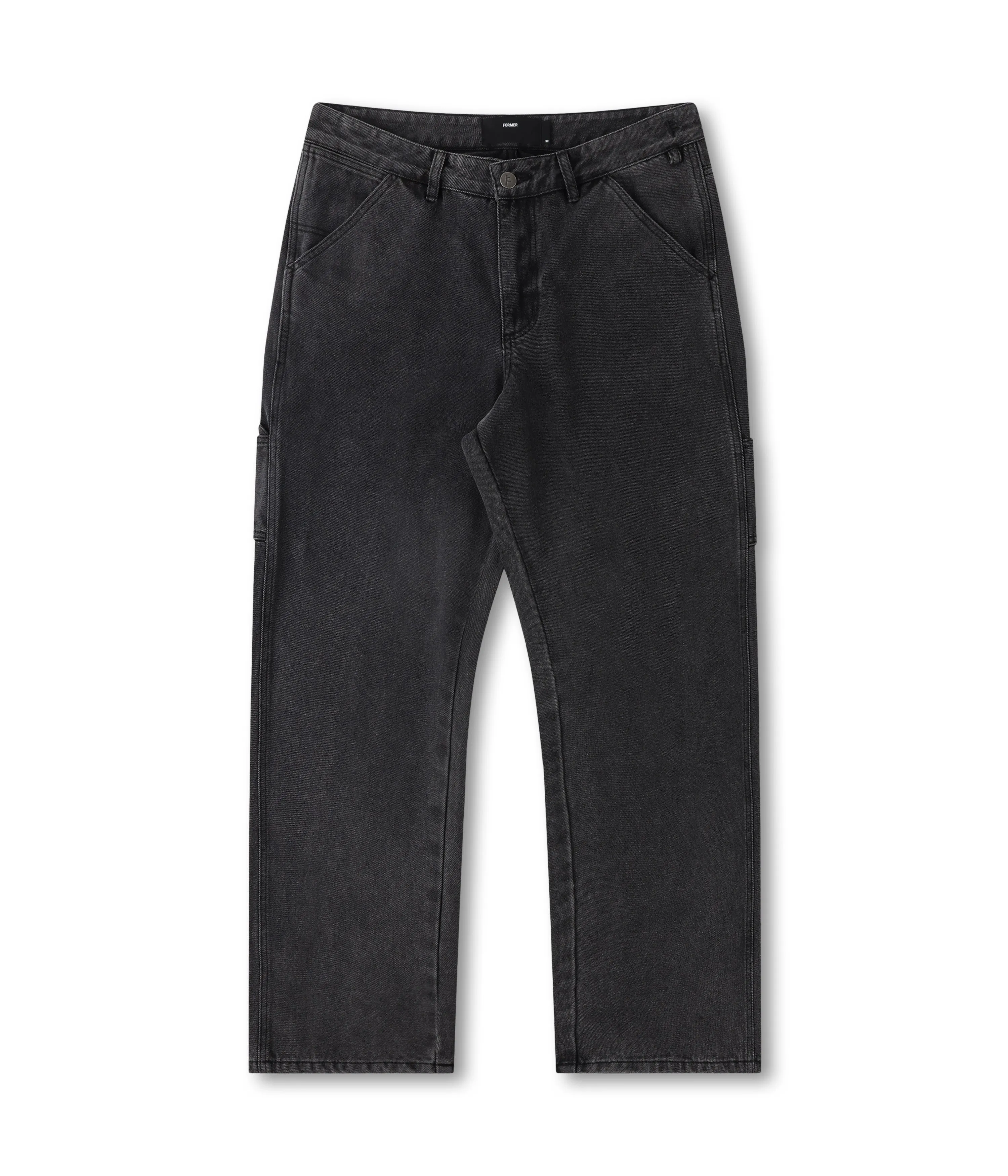 TemperatureRegulation VT DISTEND DENIM CARPENTER PANT //  WASHED BLACK