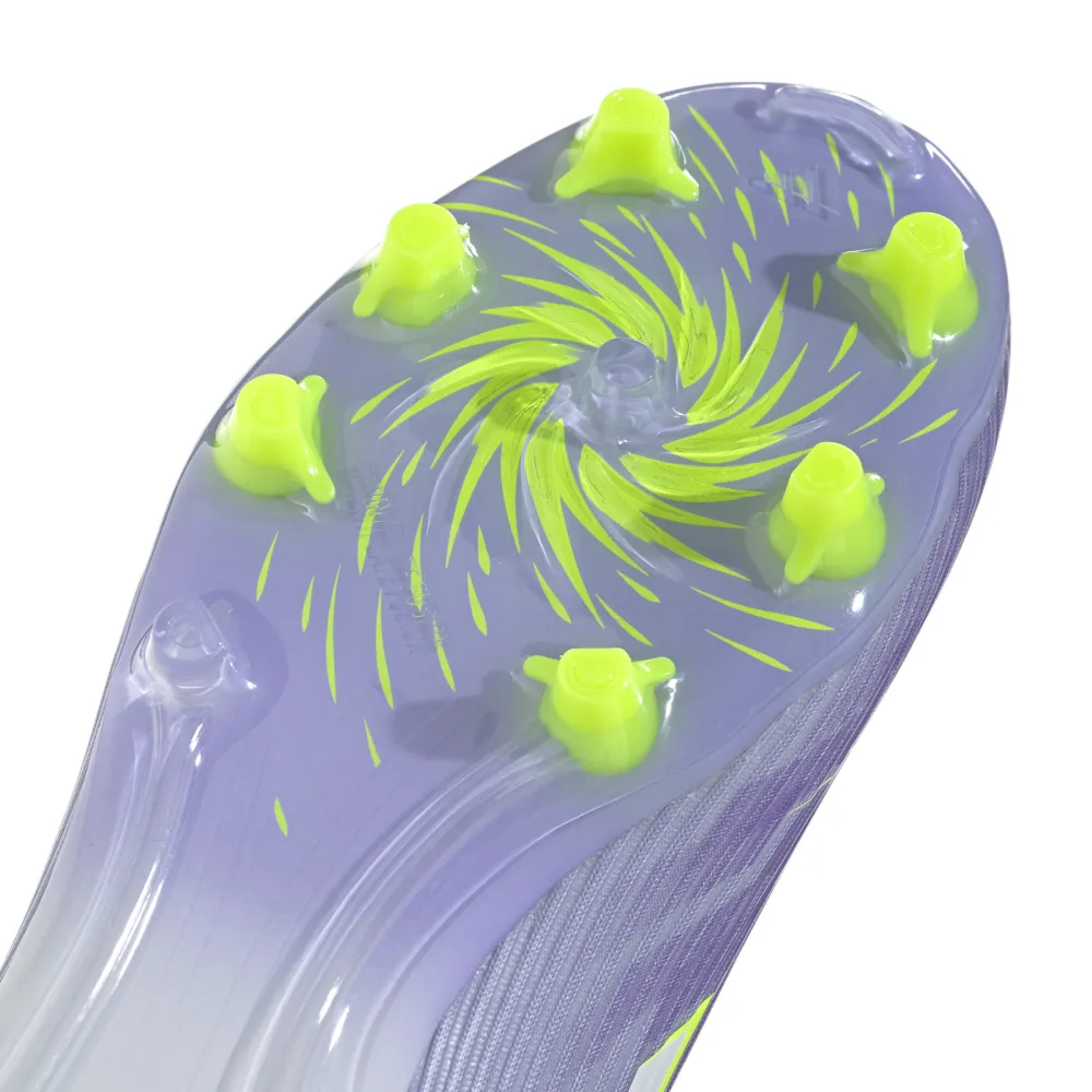 Adidas F50 Women's Sparkfusion League FG/AG Football Boots (Violet Tone/Lucid Lemon/Purple Rush) Mesh Upper quick - release shoes