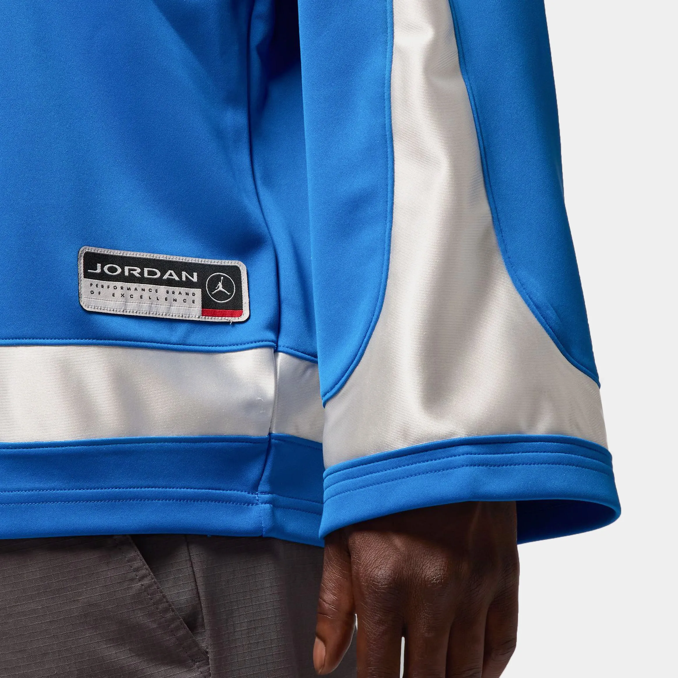 Airflow Enhancing Texture Brooklyn Collegiate Hockey Mens Jersey (Sport Blue/Sail/Sail)