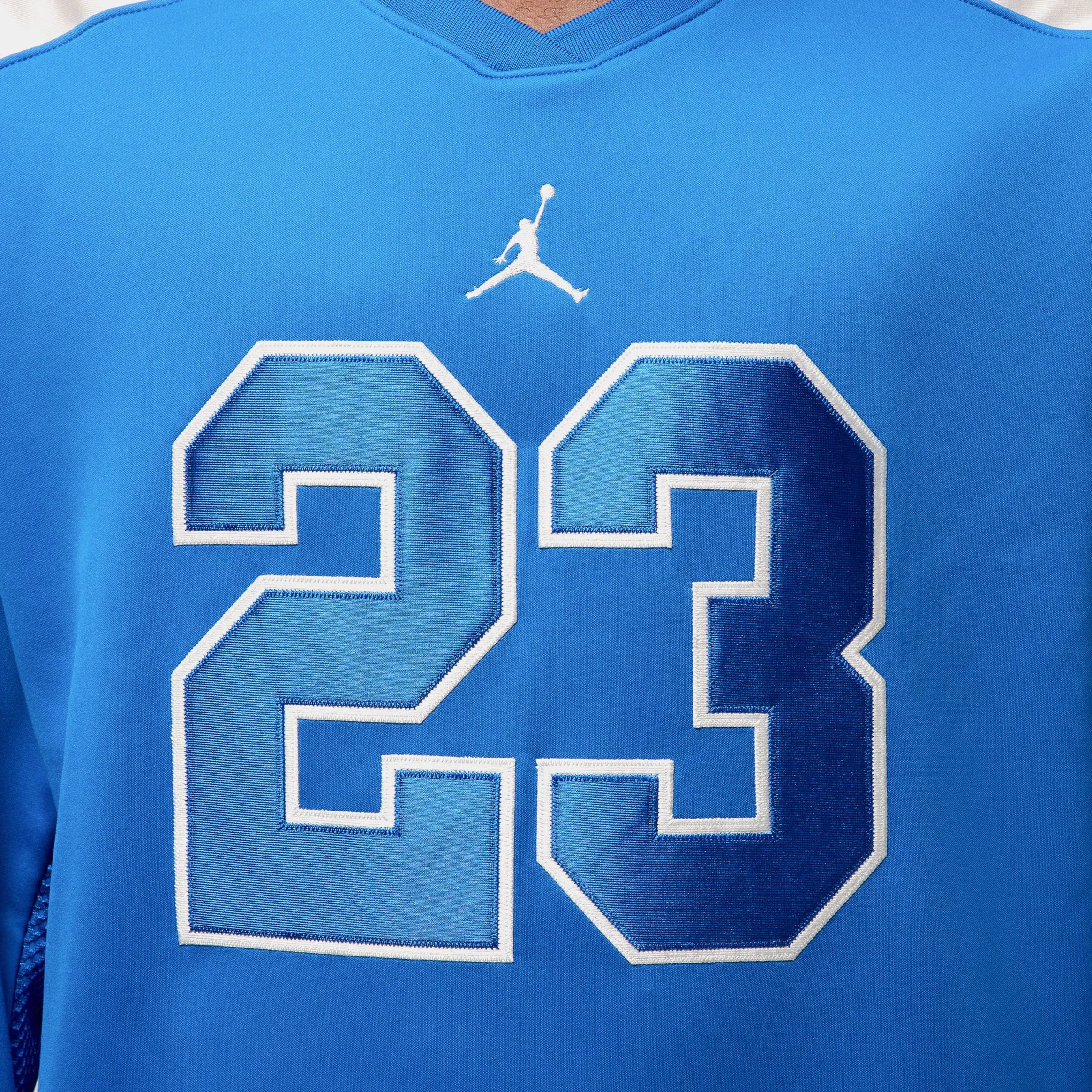 Performance Optimized Weave Light Reflective Trim Accent Brooklyn Collegiate Hockey Mens Jersey (Sport Blue/Sail/Sail)