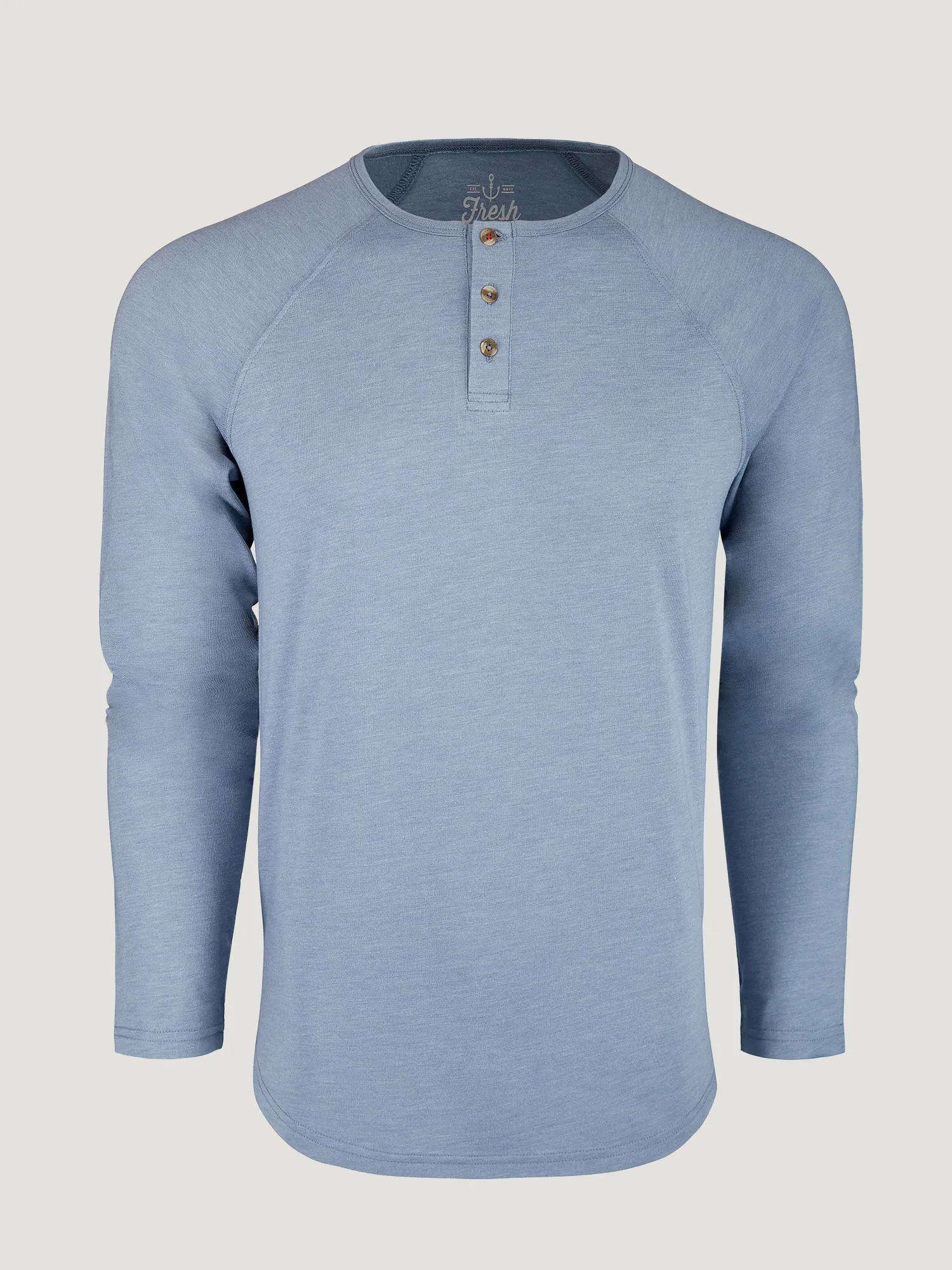 Comfortable and stylish Wedgewood Slim Fit Long Sleeve Henley FINAL SALE