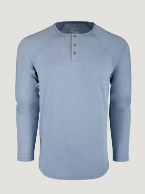 Comfortable and stylish Wedgewood Slim Fit Long Sleeve Henley FINAL SALE